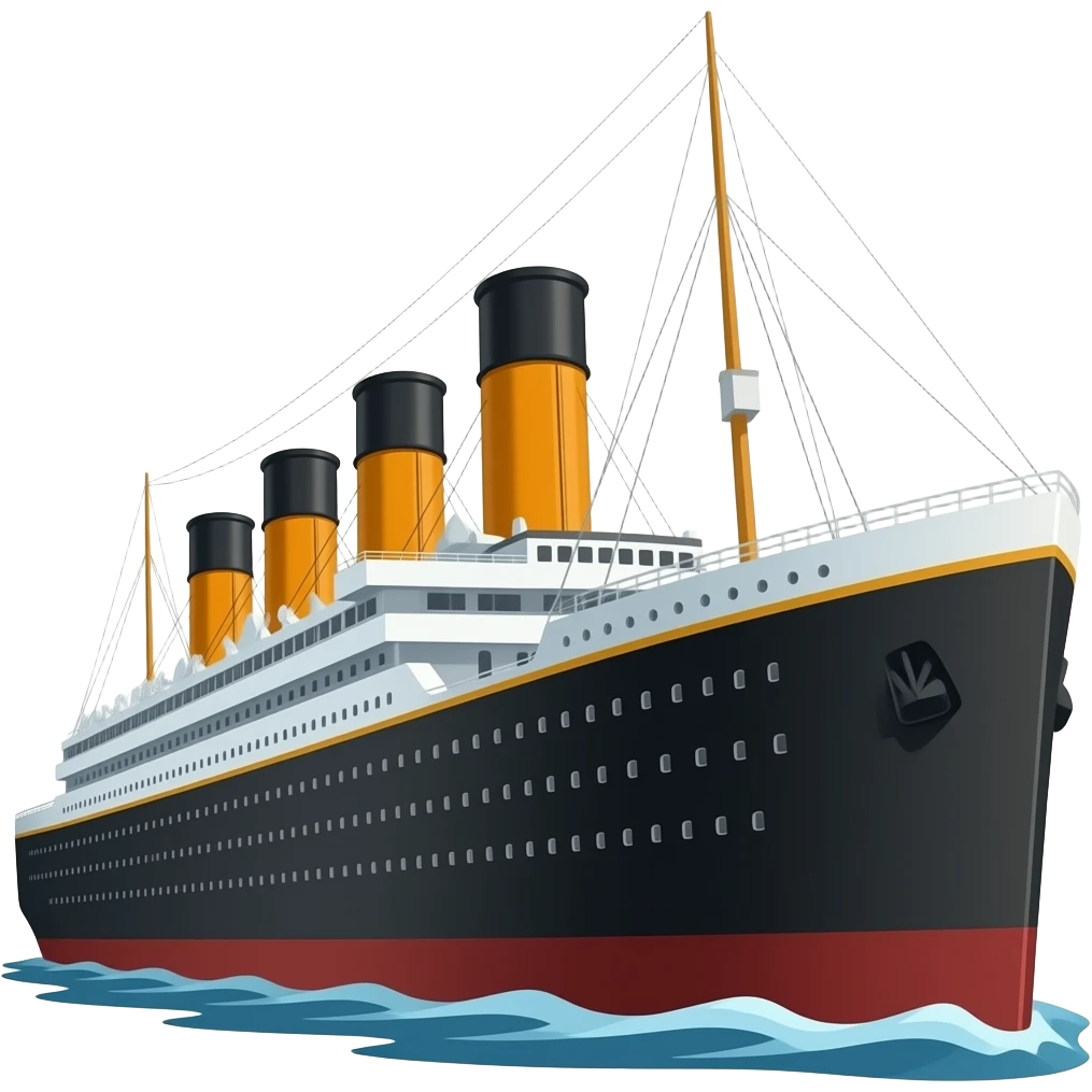 The titanic ship emoji