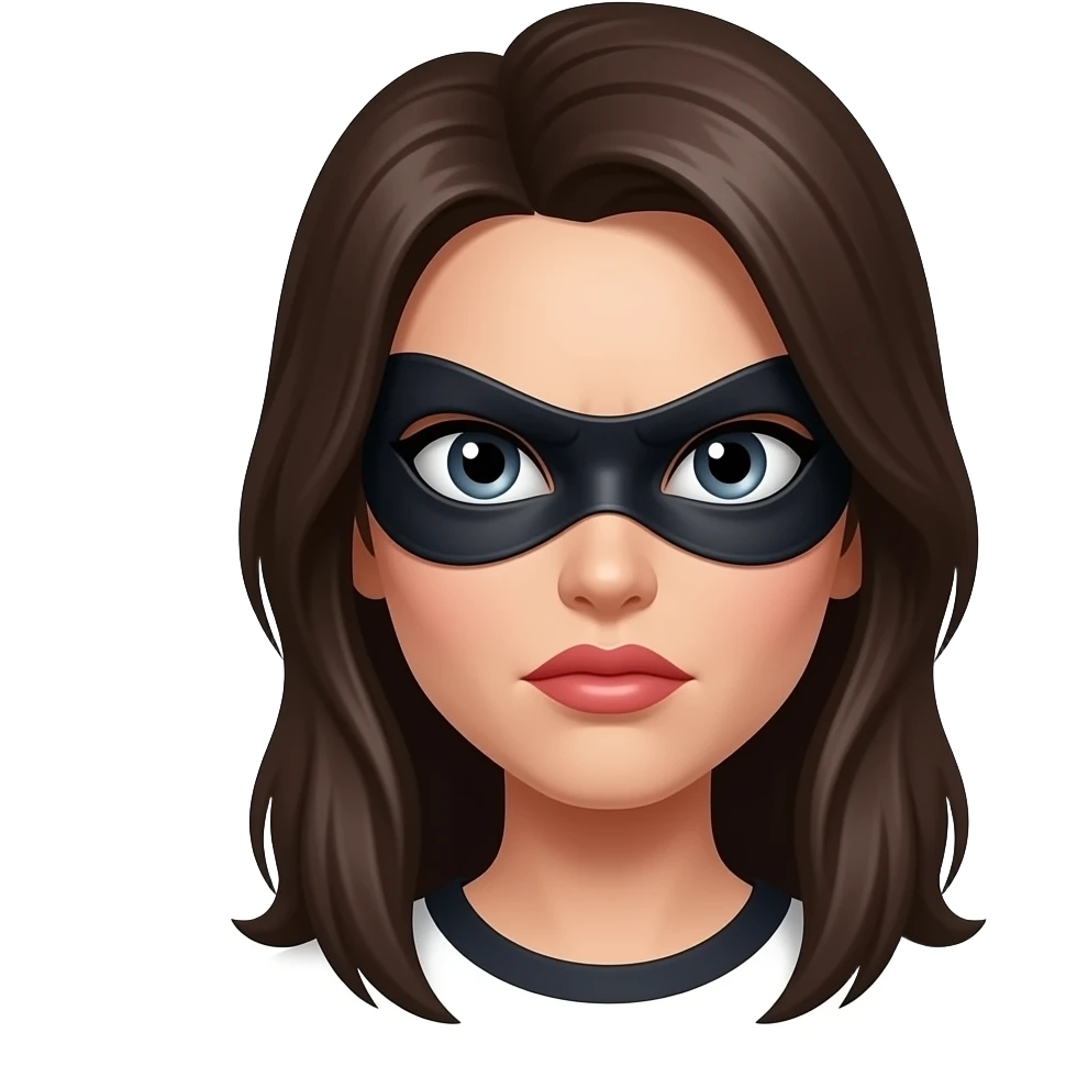 angry smiley only lips woman thief face emoji