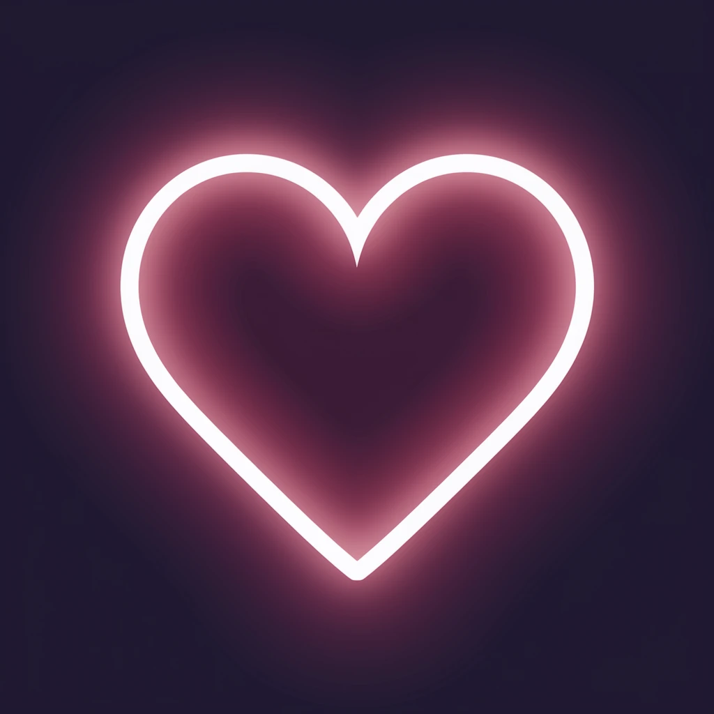 heart with a soft glow emoji