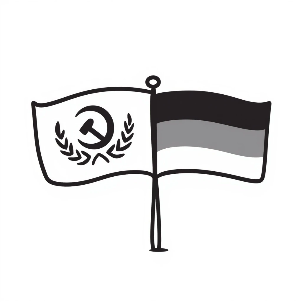 GDR flag and FRG flag together emoji