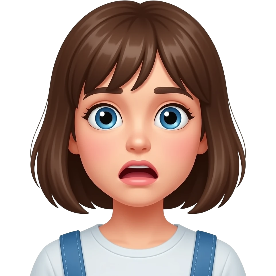 У девочки катастрофа в шоке emoji