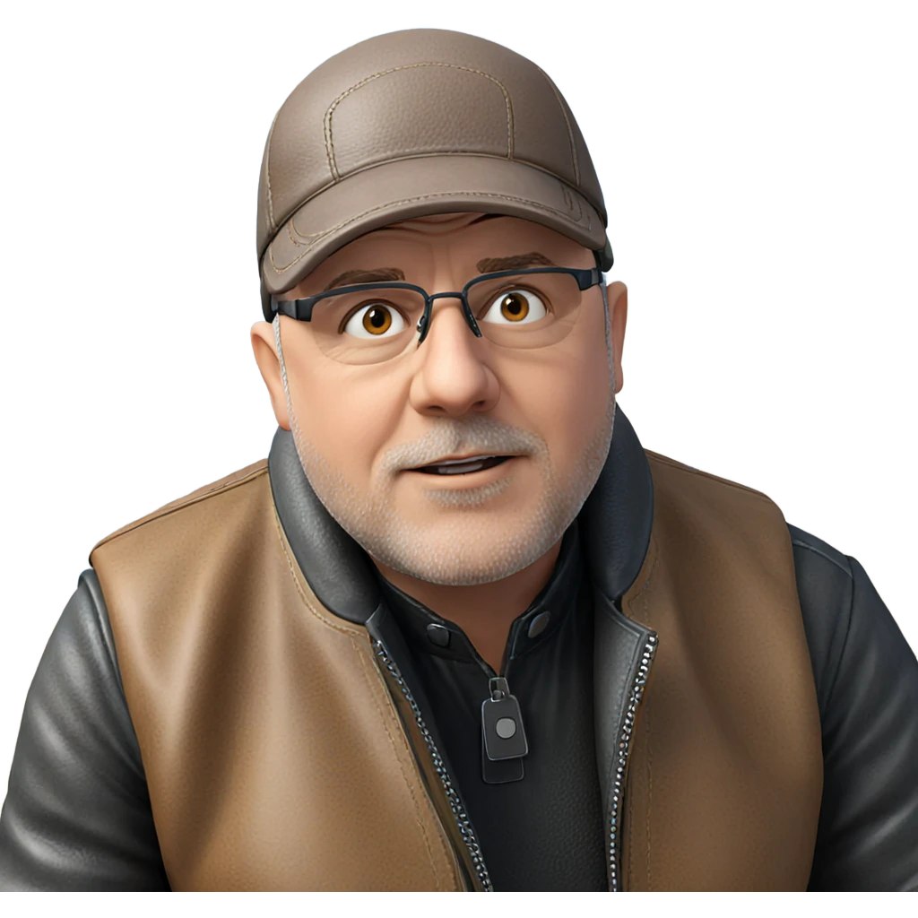 handsome male in leather jacket emoji