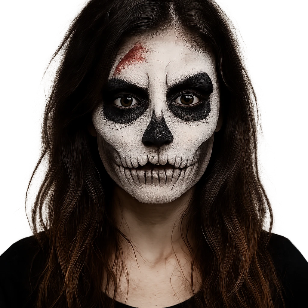 Halloween makeup, remove background emoji