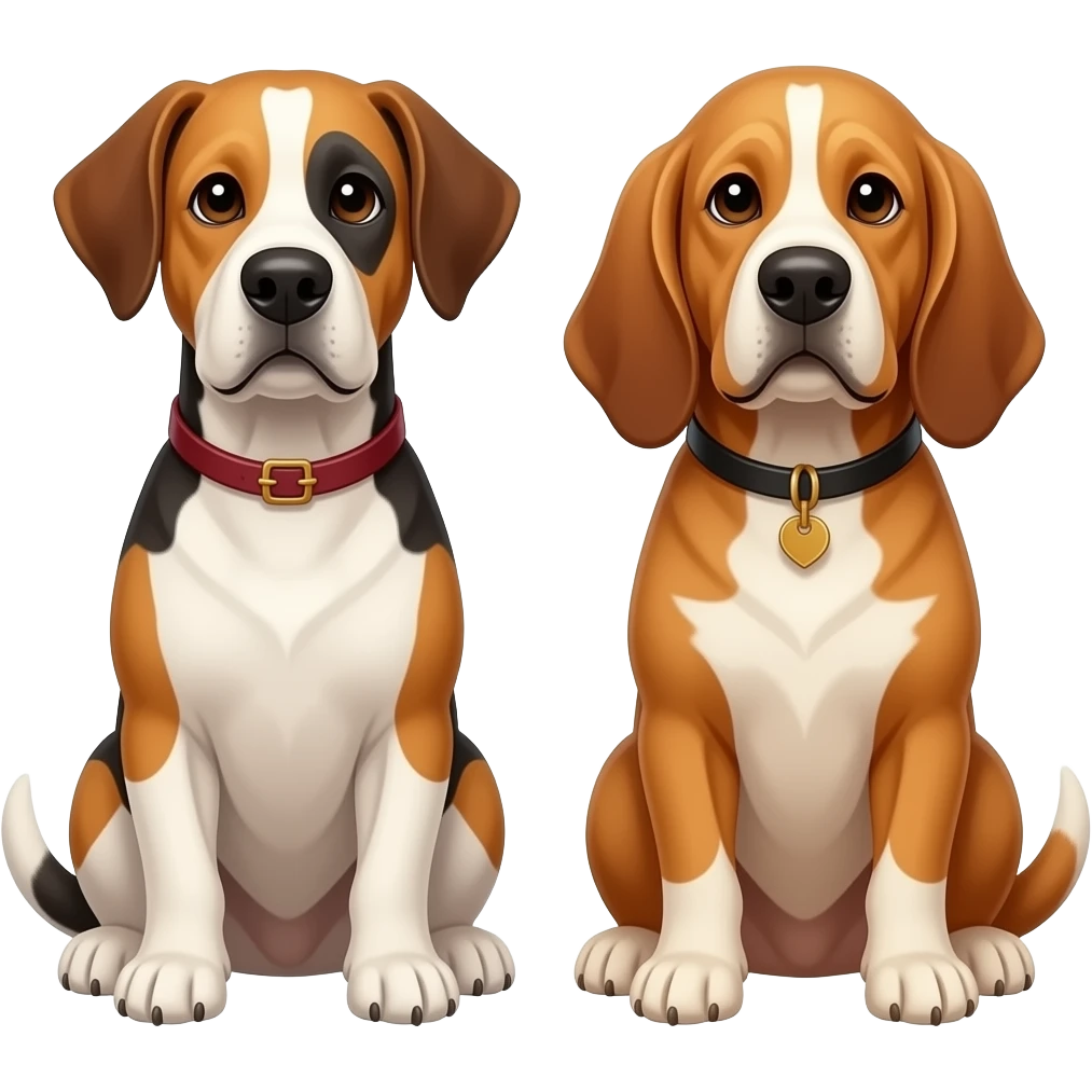 Bentley & Owen the dogs emoji