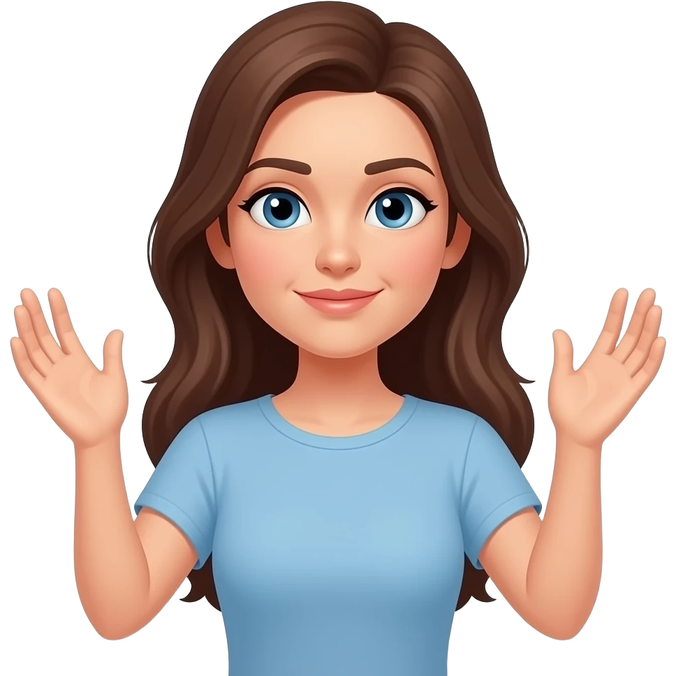 emoji of a shrugging woman that doesn't care hands up emoji