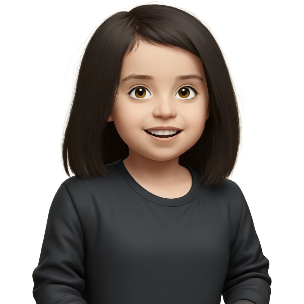 girl in black shirt emoji