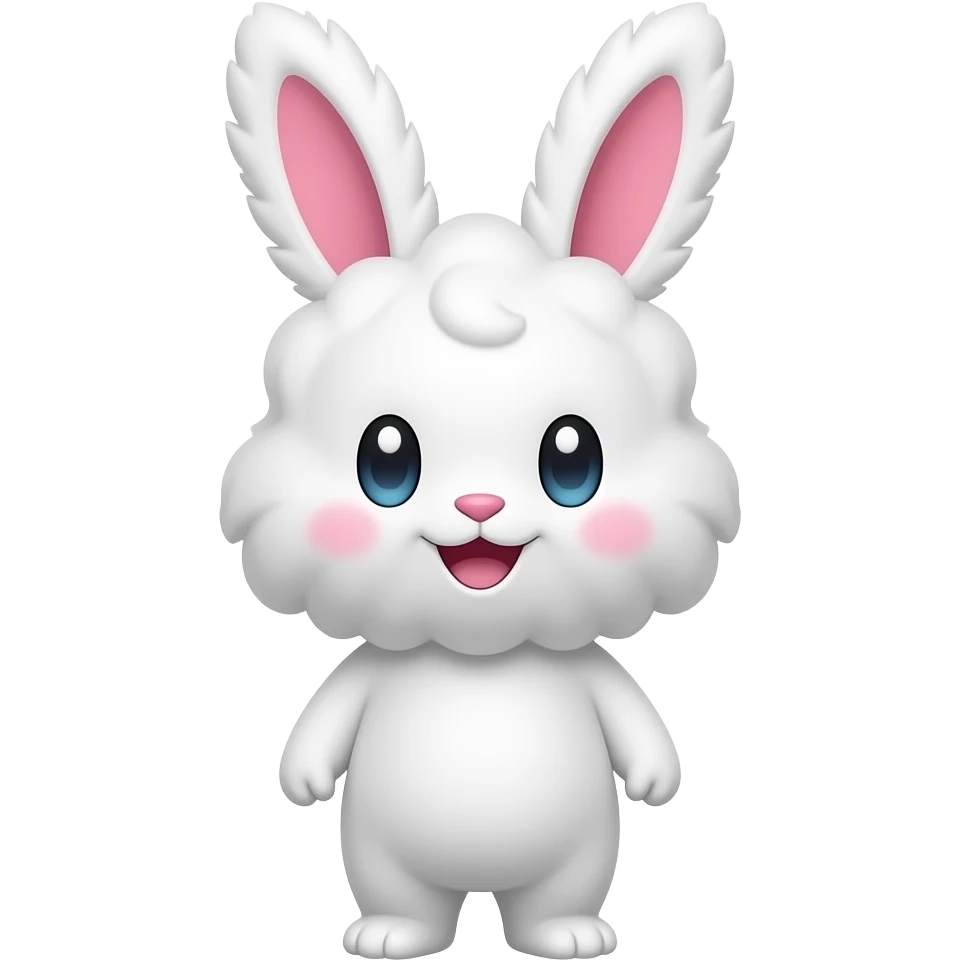 cotton candy the of bunny Pokémon full body emoji