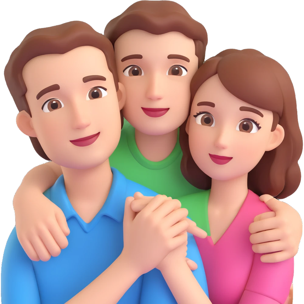 couple posing, close up pose, living room background emoji