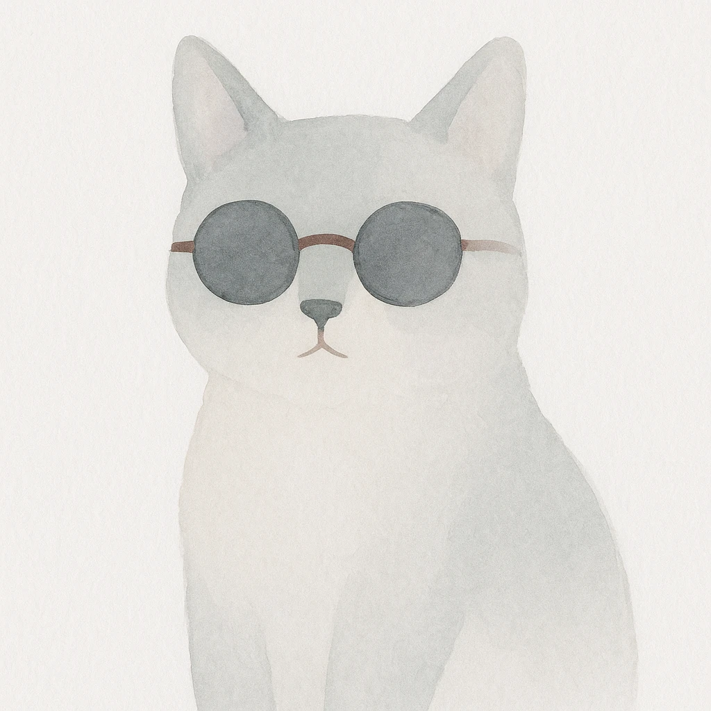 A cat wearing sunglasses emoji