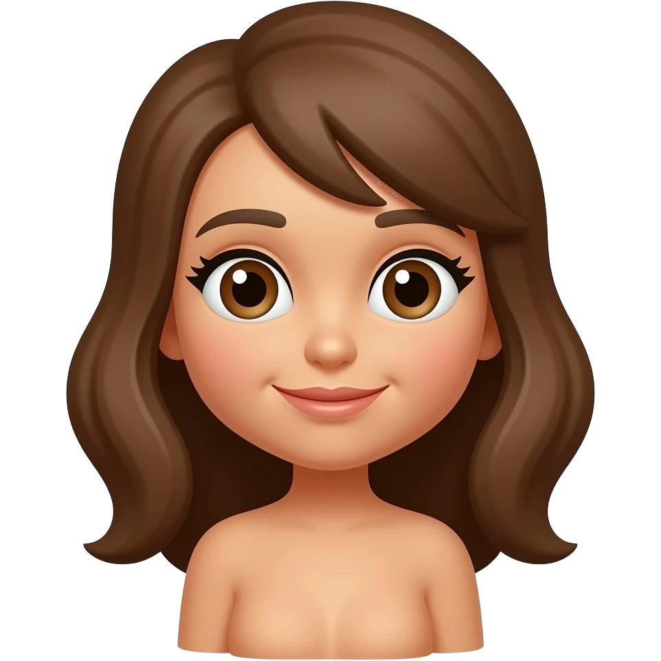 Brown tone emoji brown naked woman emoji