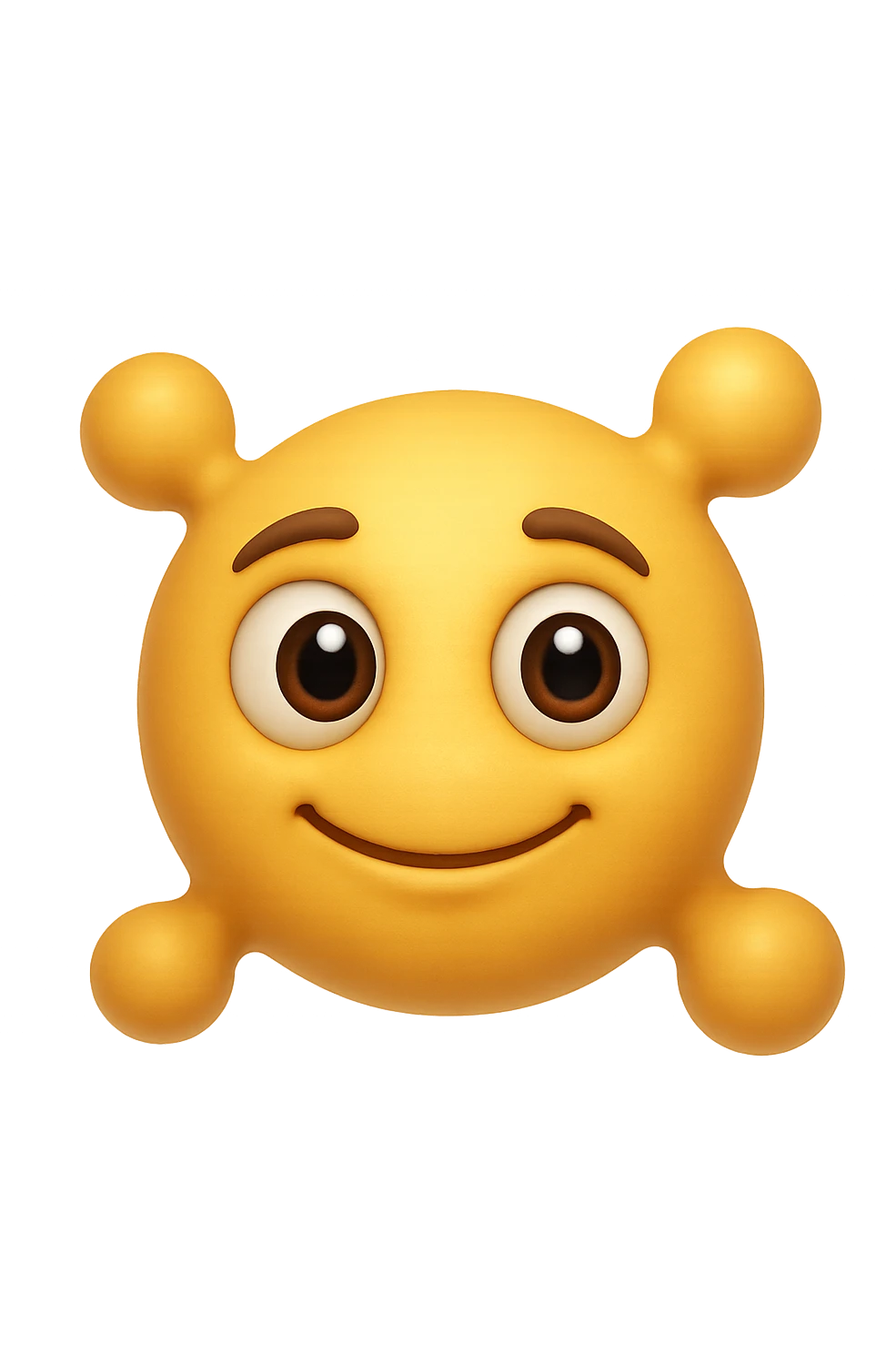 emoji con enzima umano con occhi 3d emoji