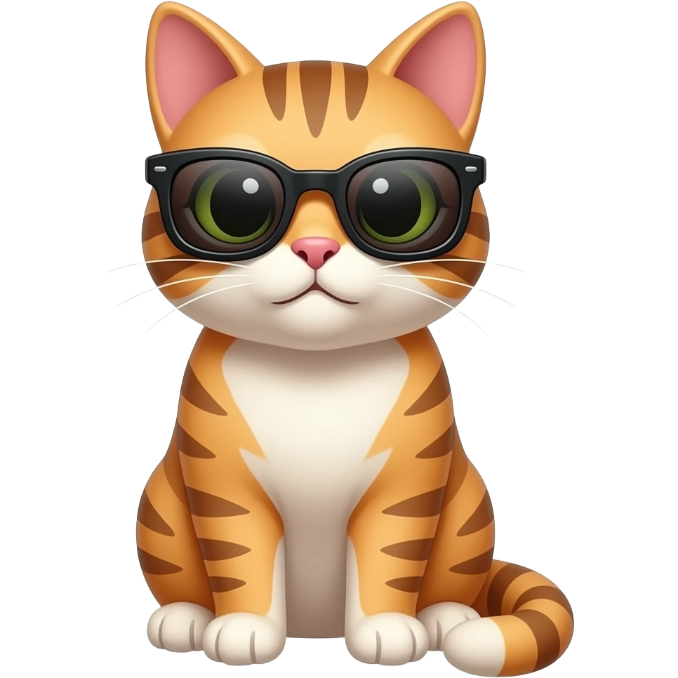 Cat wearing sunglasses emoji
