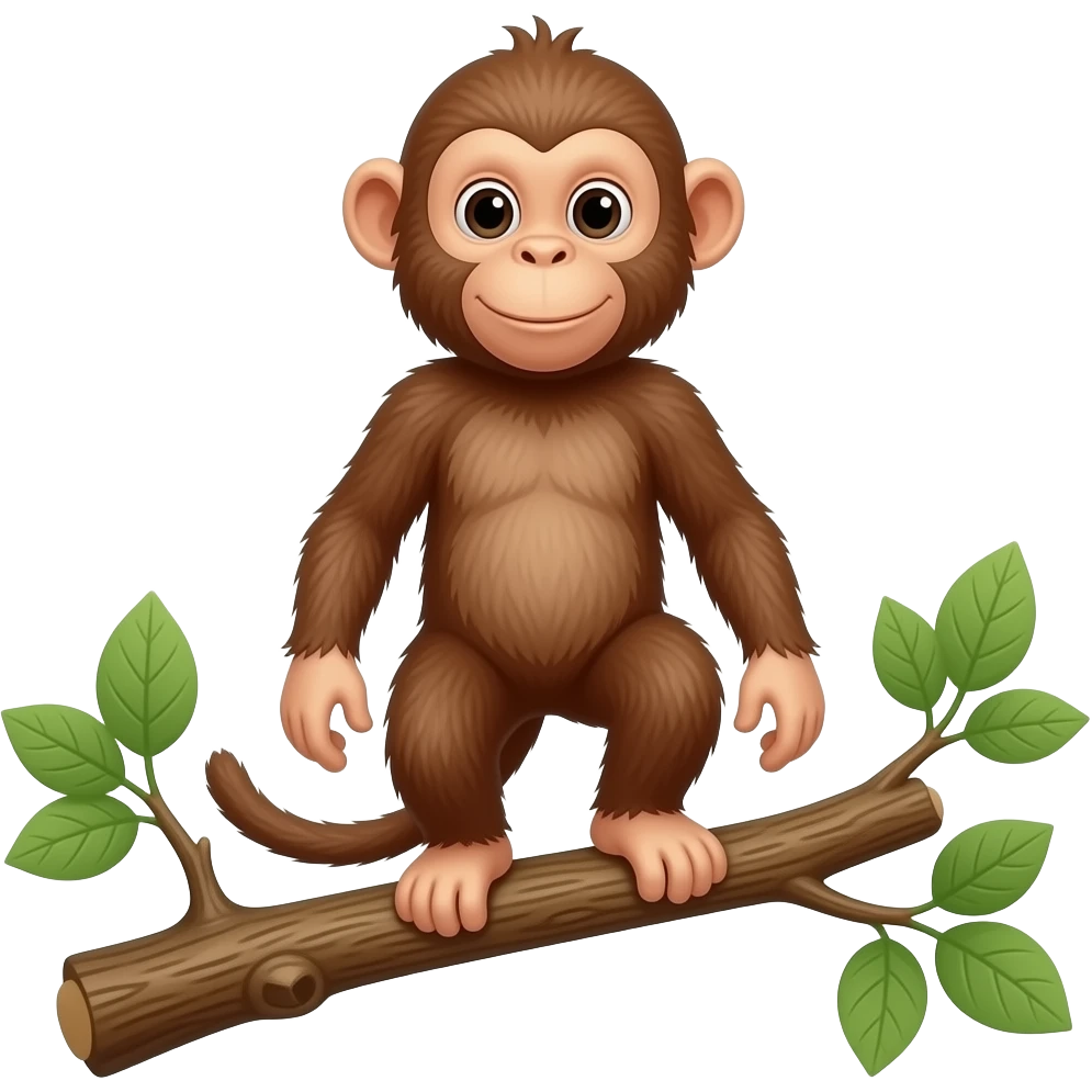 monkey + foot + tree emoji