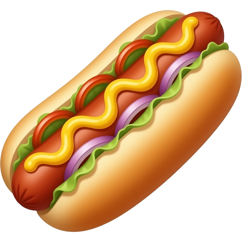 hot dog no sausage emoji