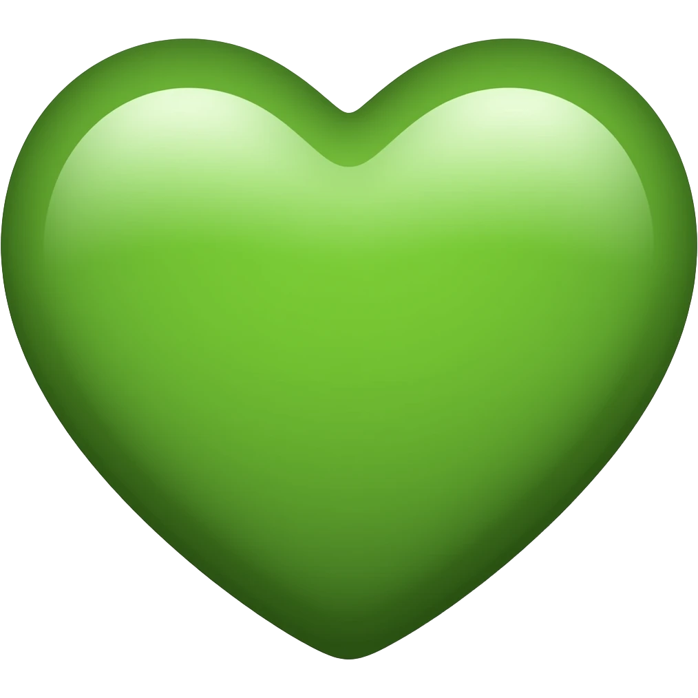 Green heart emoji