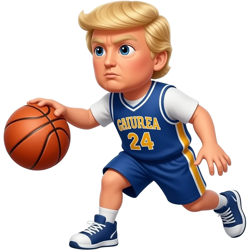 A dribbling.little trump emoji