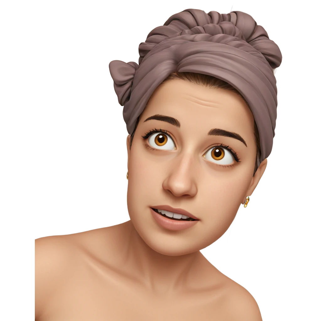 girl with brown eyes jewelry emoji