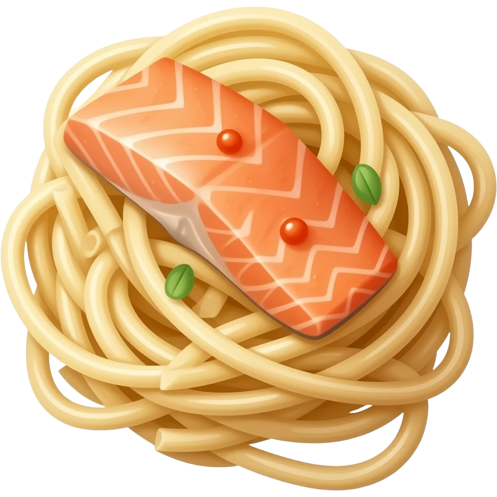 Linguine salmon emoji
