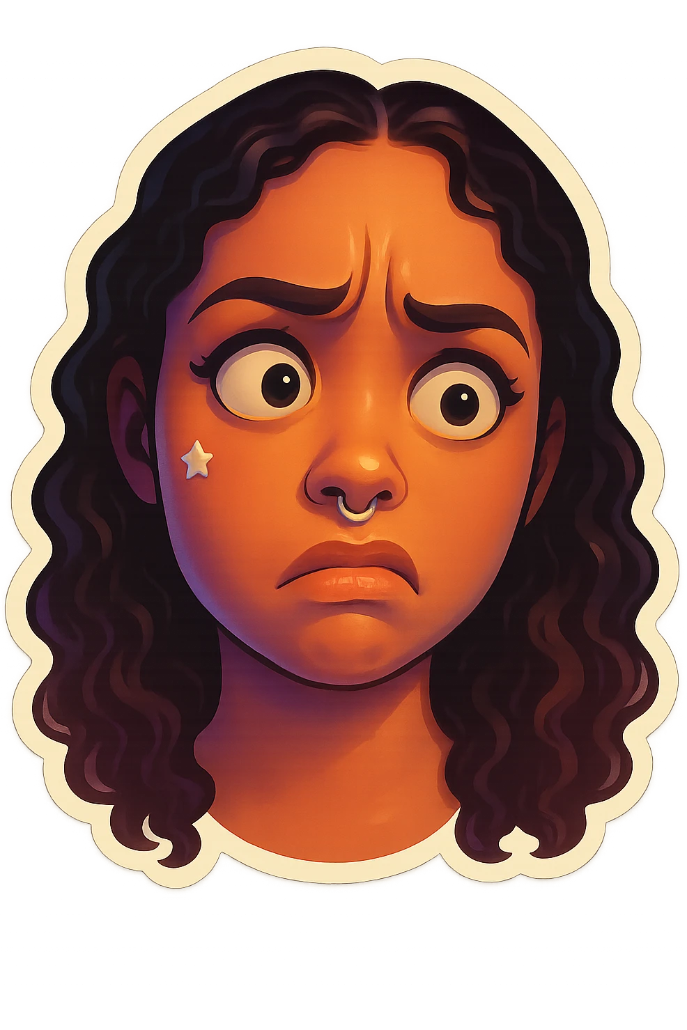 confusion in the face  emoji