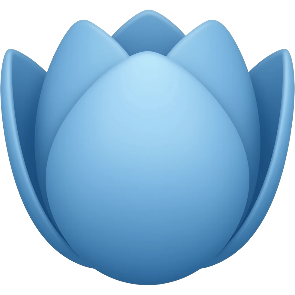 Blue tulip 🌷 emoji