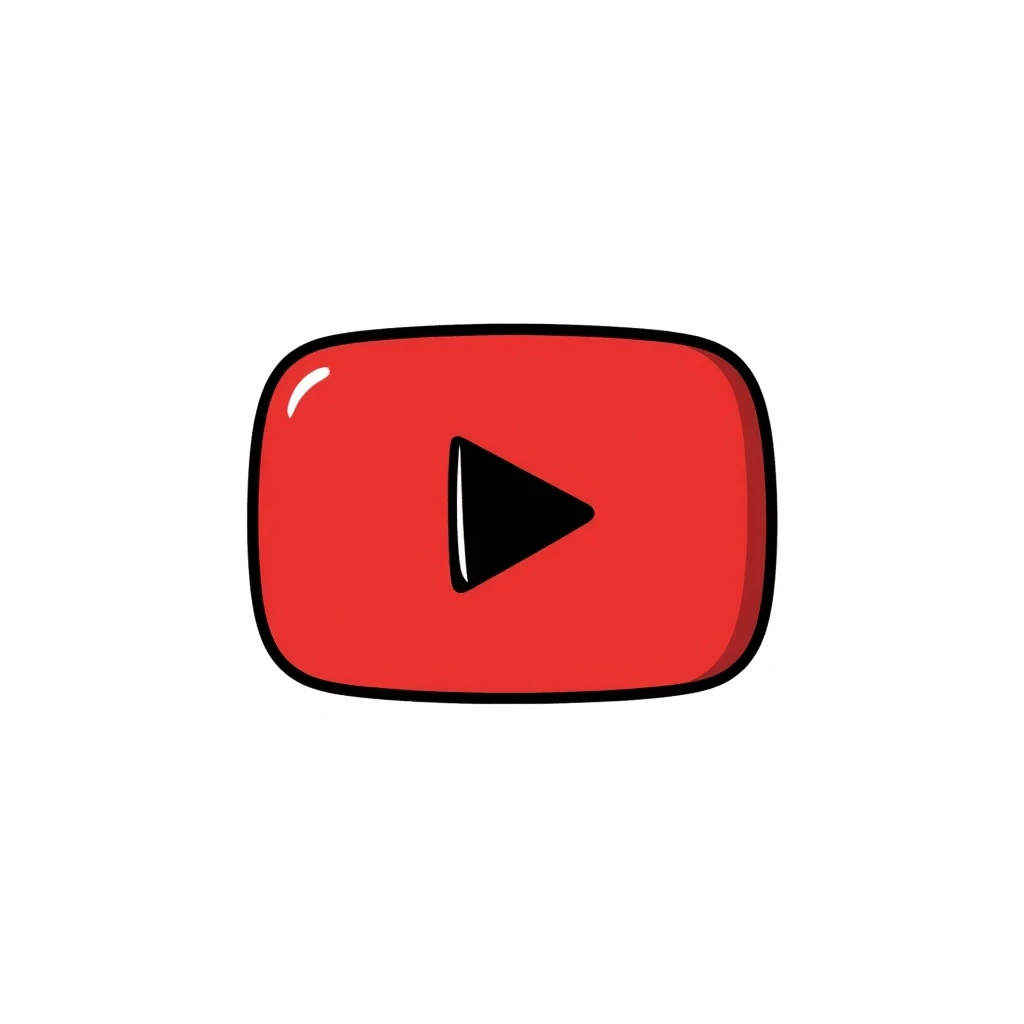 YouTube logo emoji