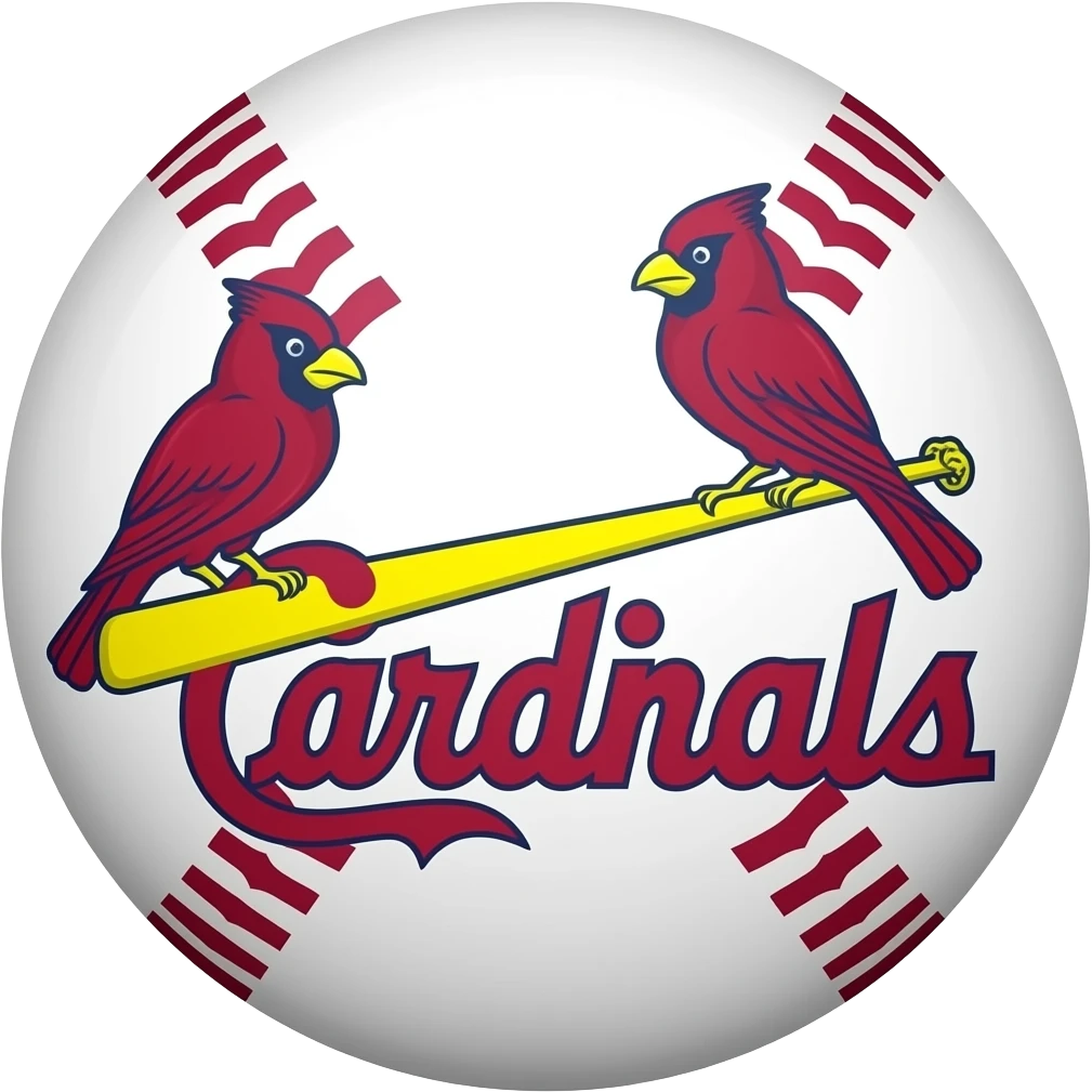 St. Louis cardinals baseball logo emoji