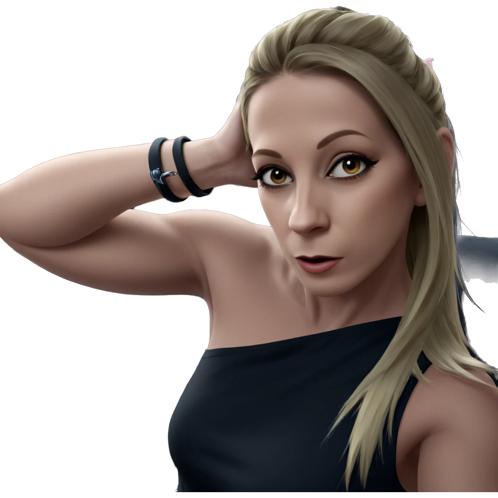 blonde girl with animal ears emoji