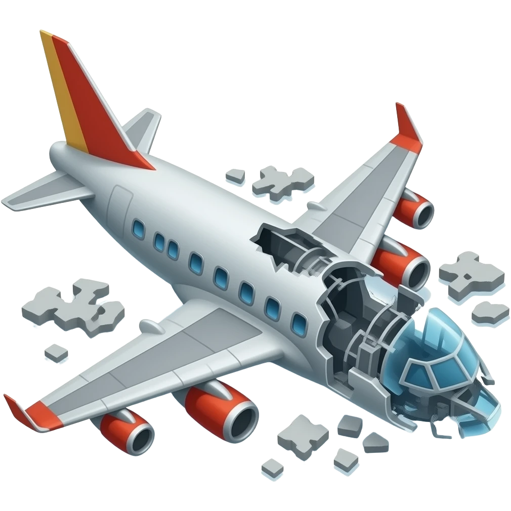 plane crash emoji