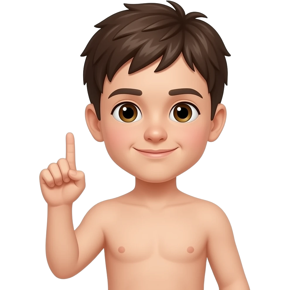 naked Boy showing his dick emoji