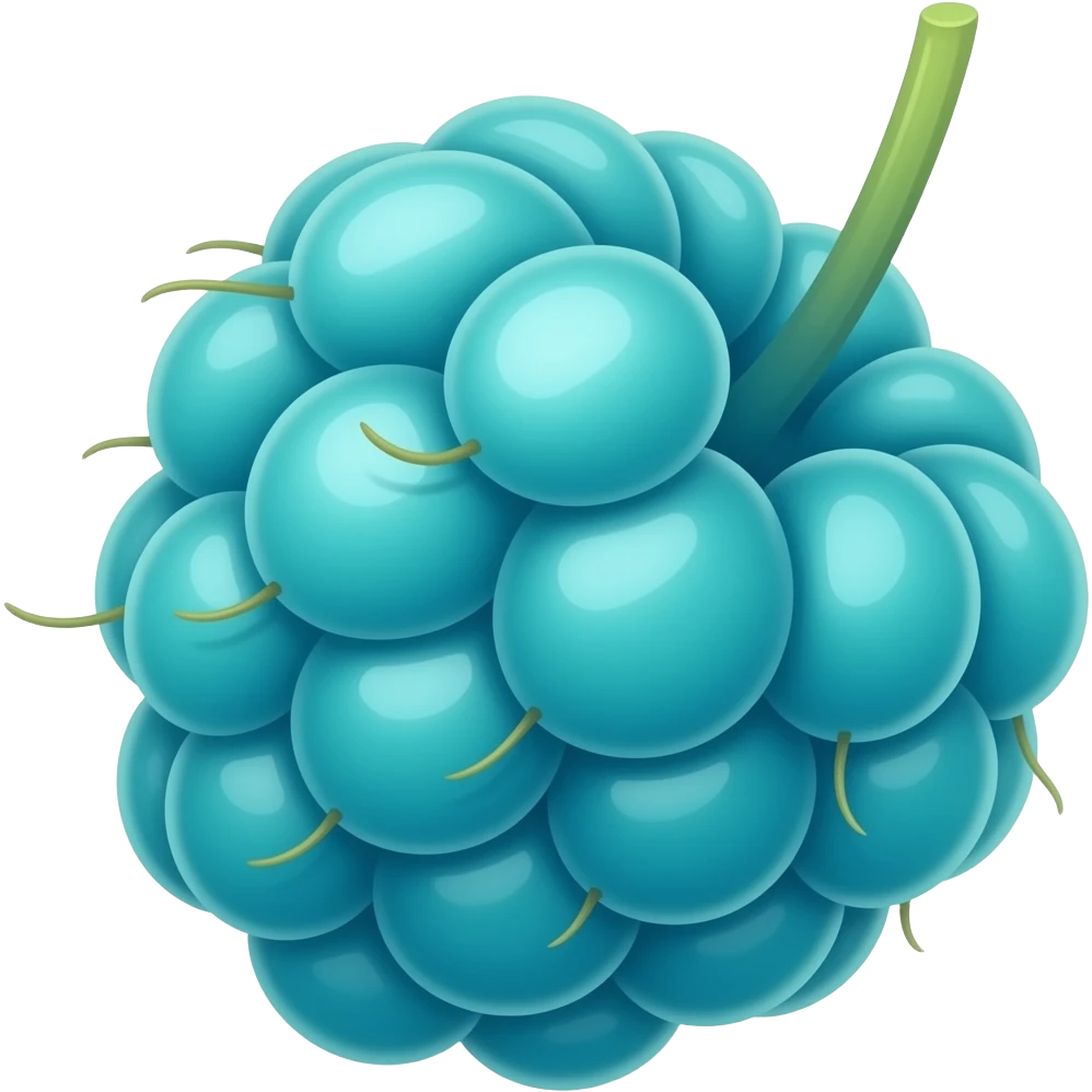 framboise turquoise, sans queue emoji