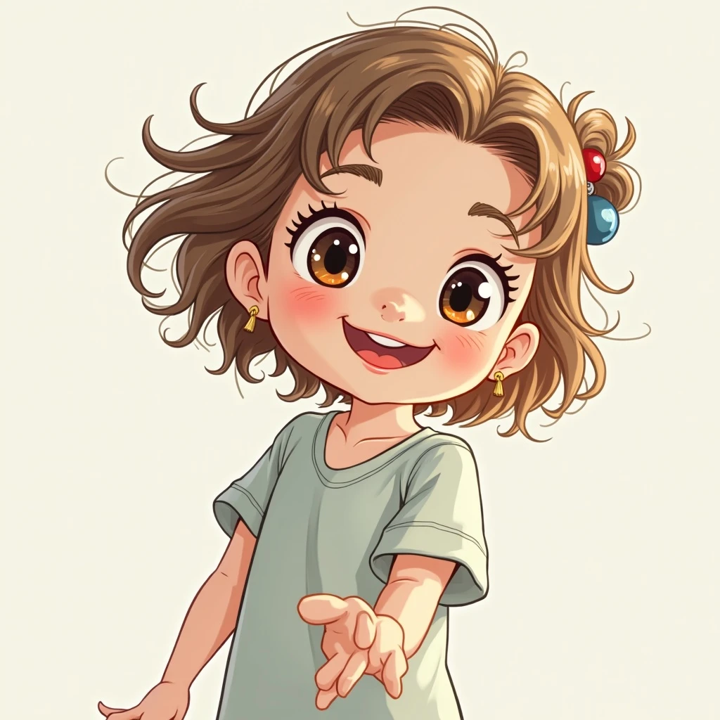 A girl cartoon emoji