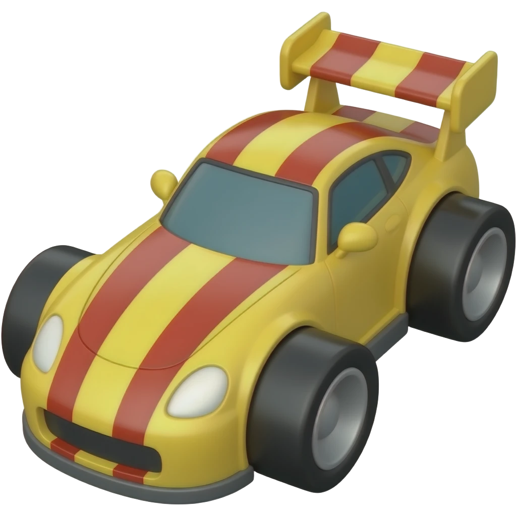 Toy race car emoji
