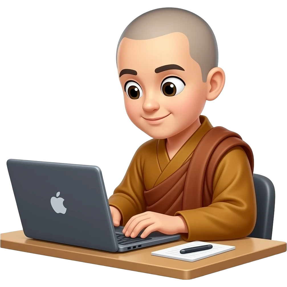 vibe coder budhist monk emoji