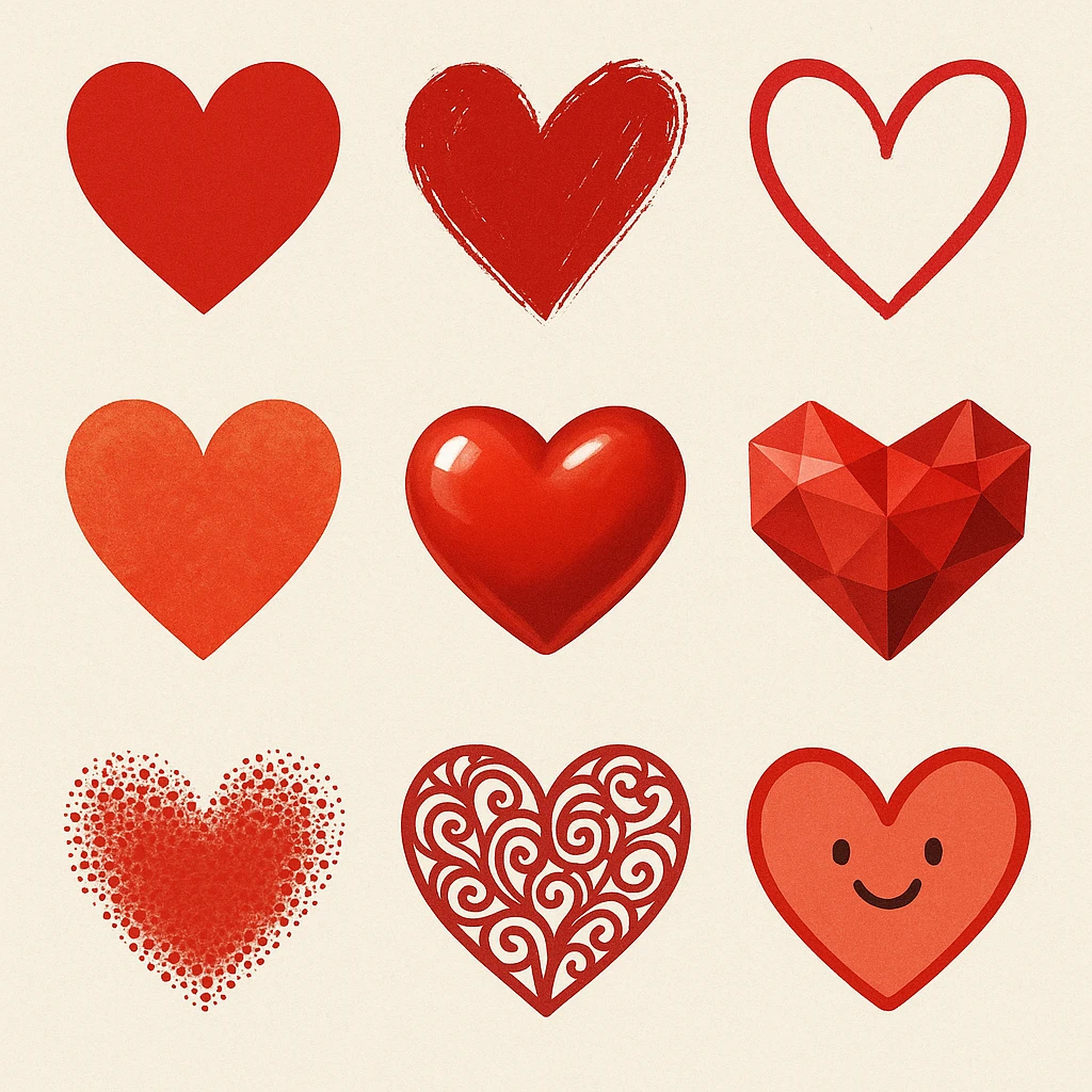 Heart styles emoji