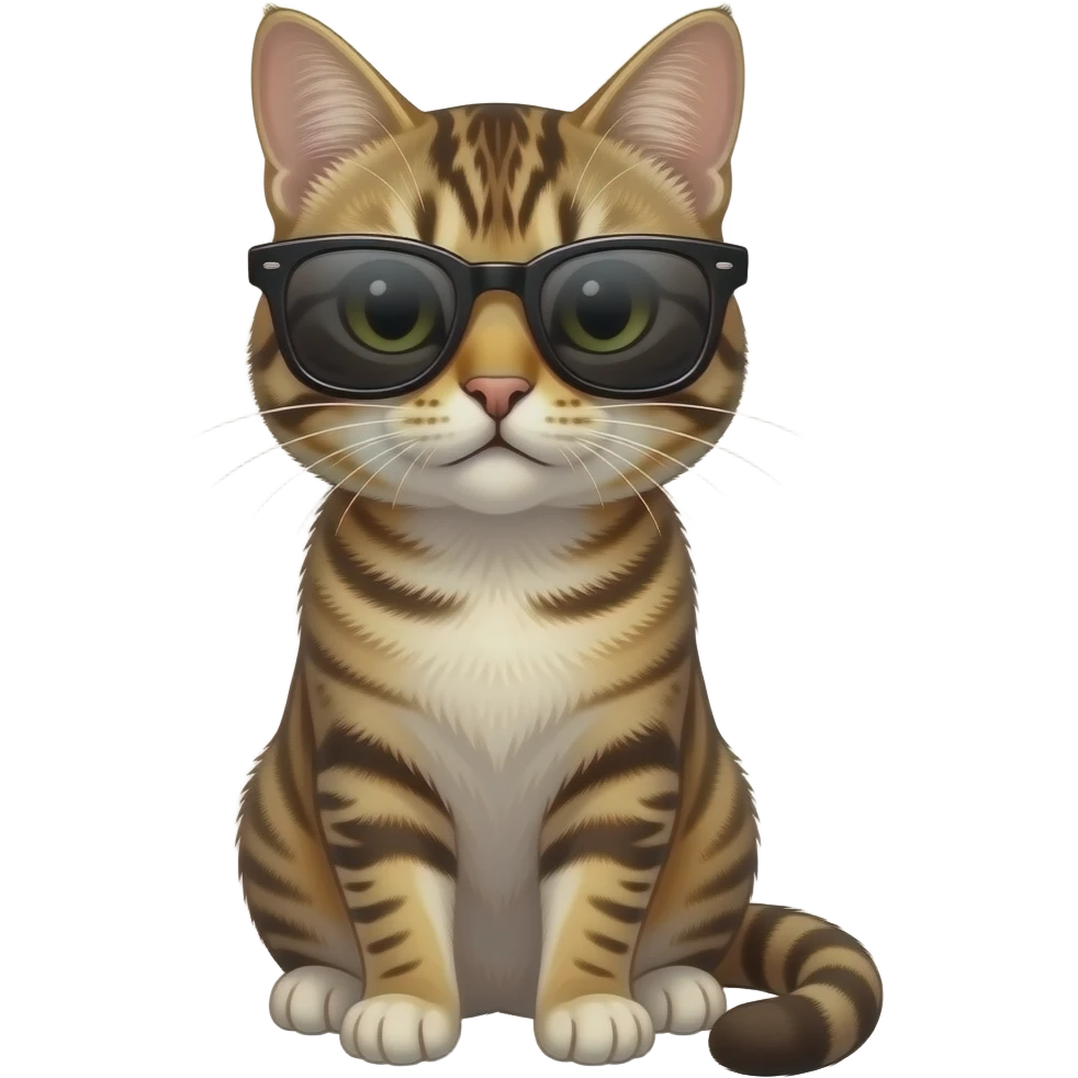 Cat wearing sunglasses emoji