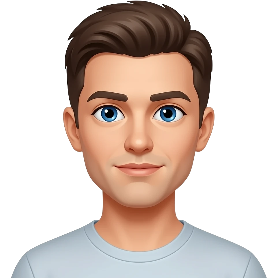 Omit the necklace and change the eye color to blue emoji