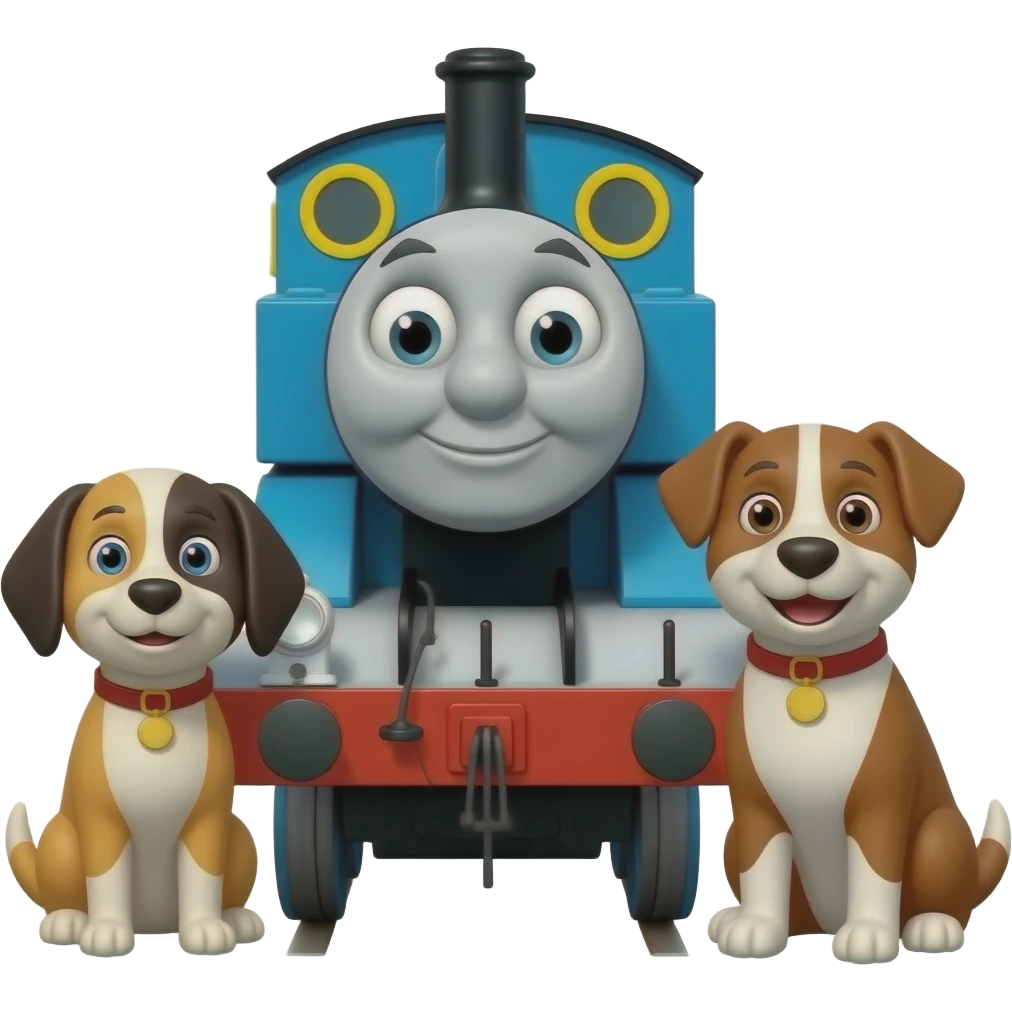 Thomas & Friends on a Dogs emoji