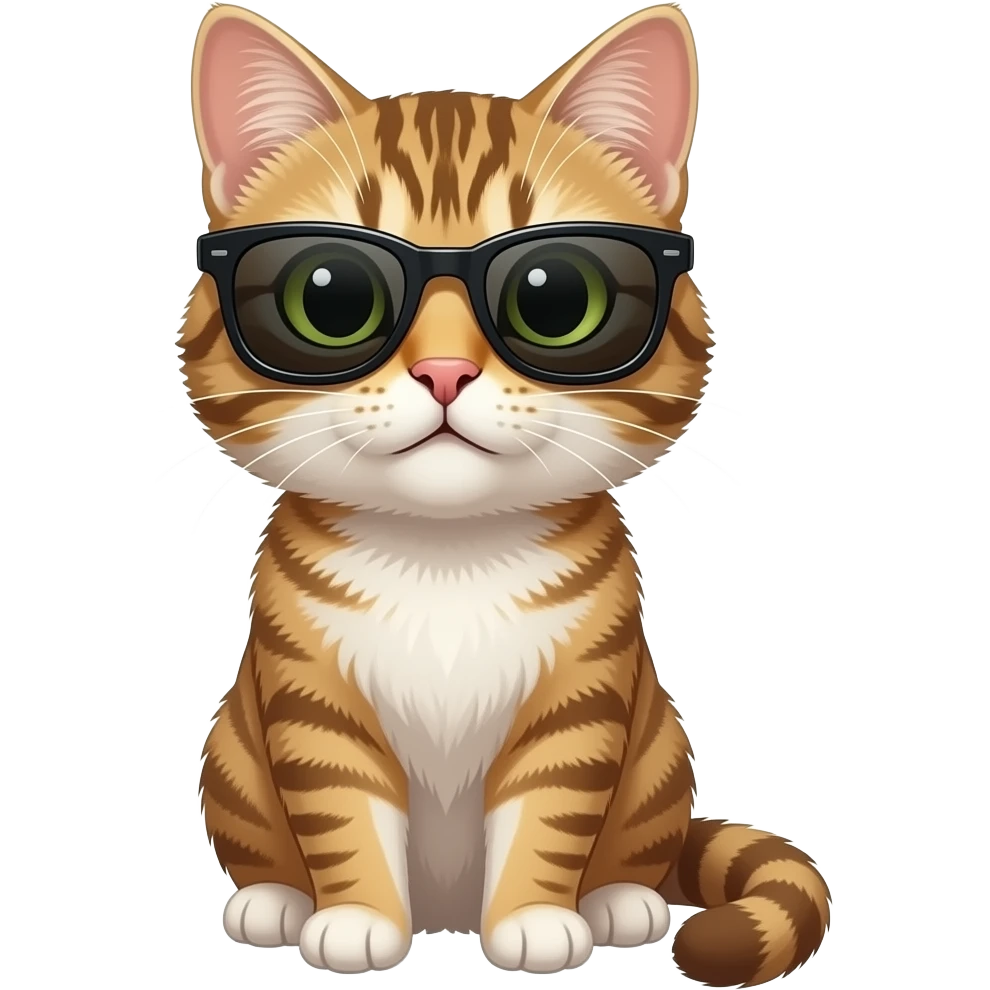 Cat wearing sunglasses emoji