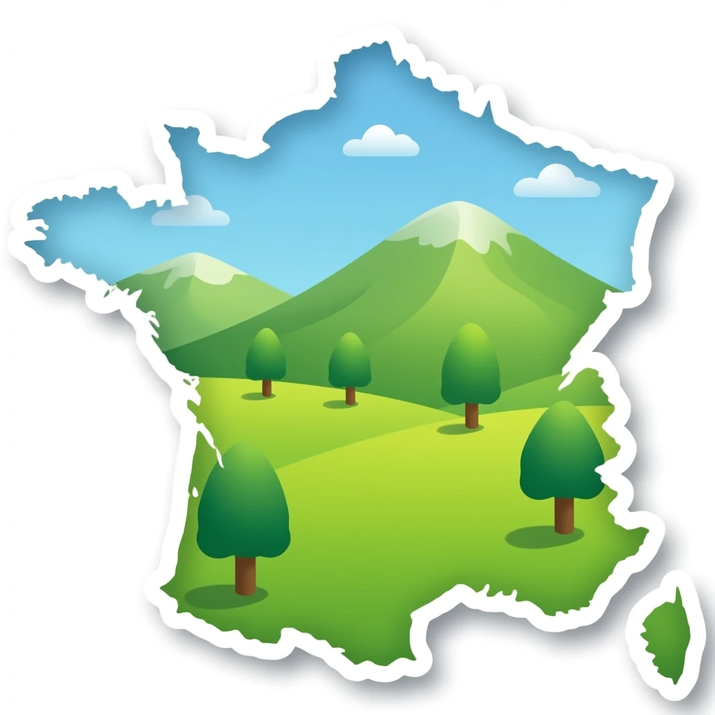 map of france emoji