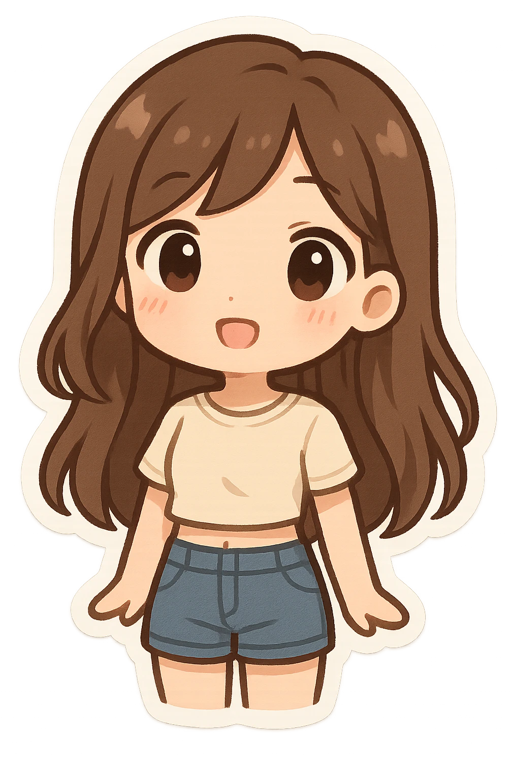 white-girl-with-long-brown-hair-wearing-crop-top emoji