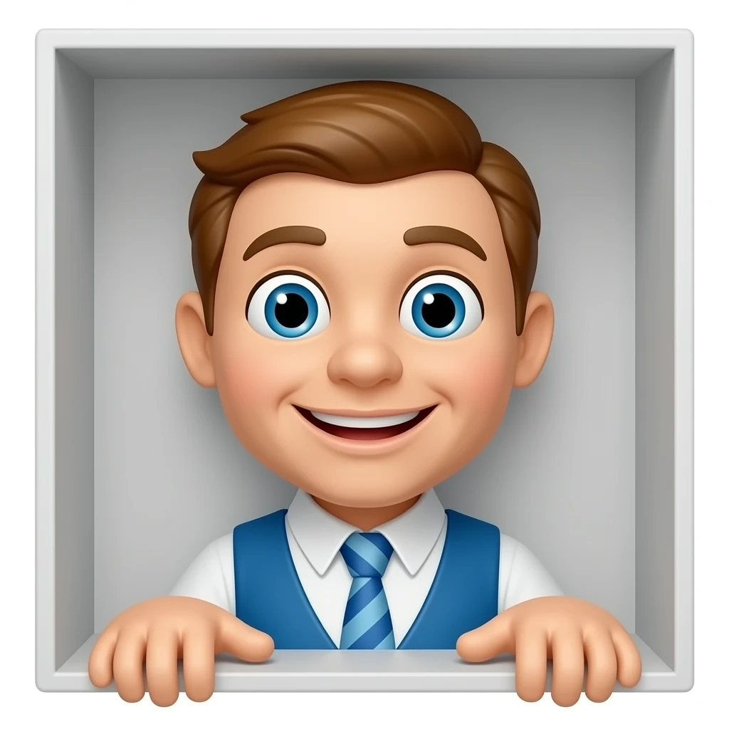 🎭 small puppet booth    Kasperle puppet    red hat    only head + hands emoji