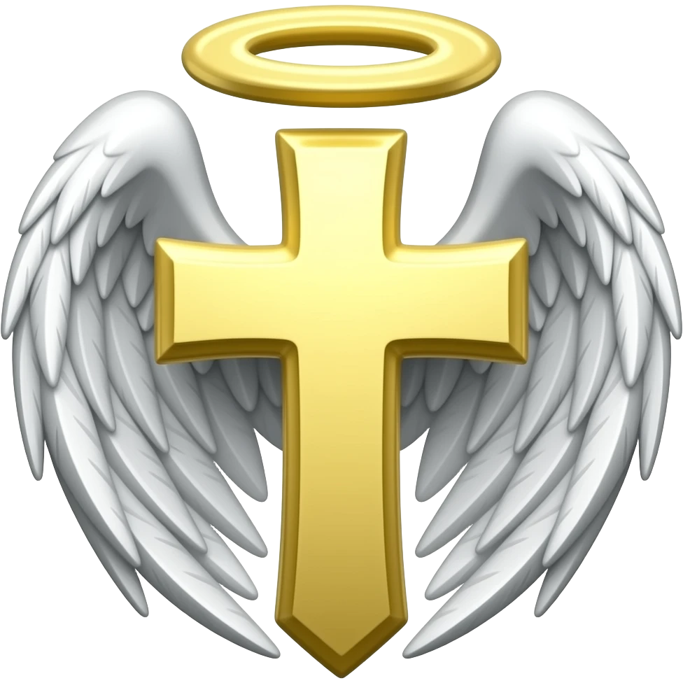 Holy Saint Emblem with diamond Wings emoji
