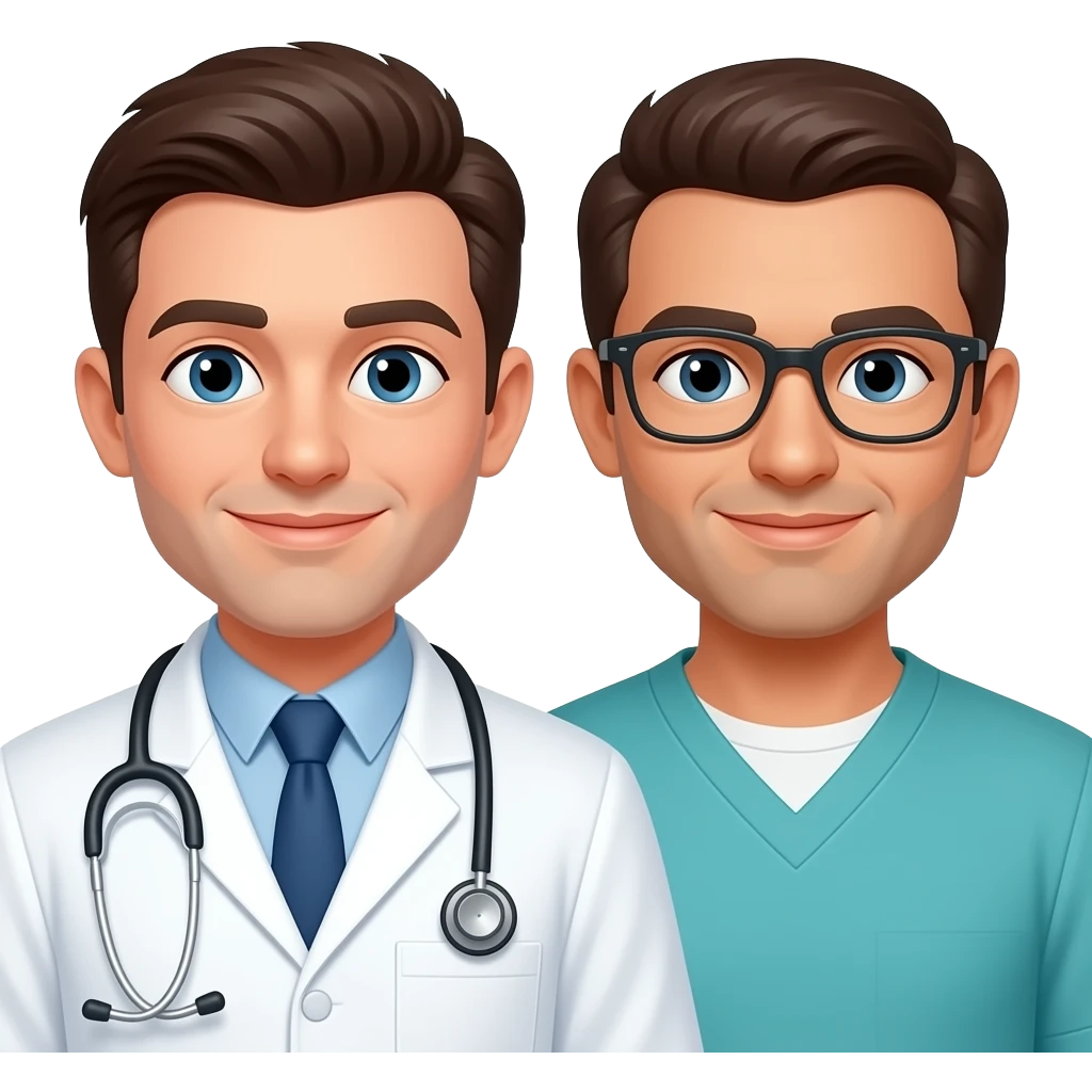 در پهلوی این تصویر مو تصویر داکتر باشد با ای دختر خانم تصویر یک داکتر مرد باشد که همسر اش است یعنی شوهر اش است emoji