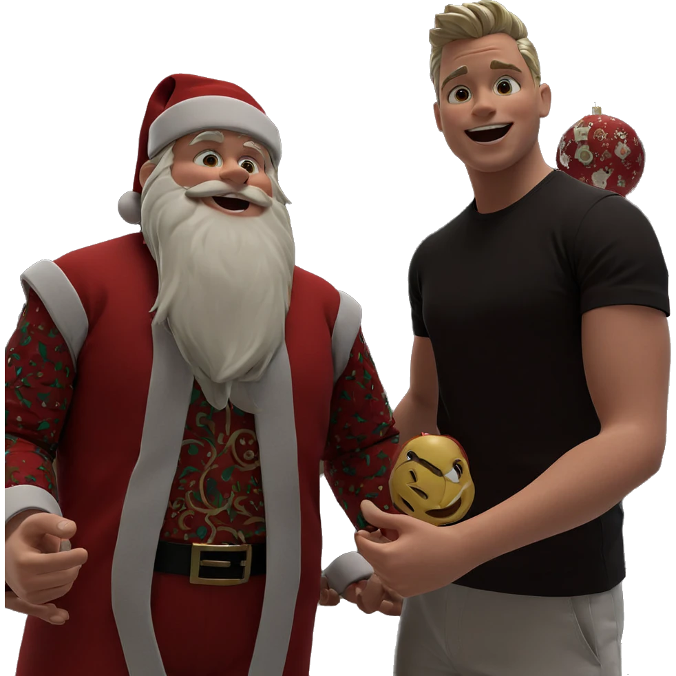 boys in christmas attire emoji