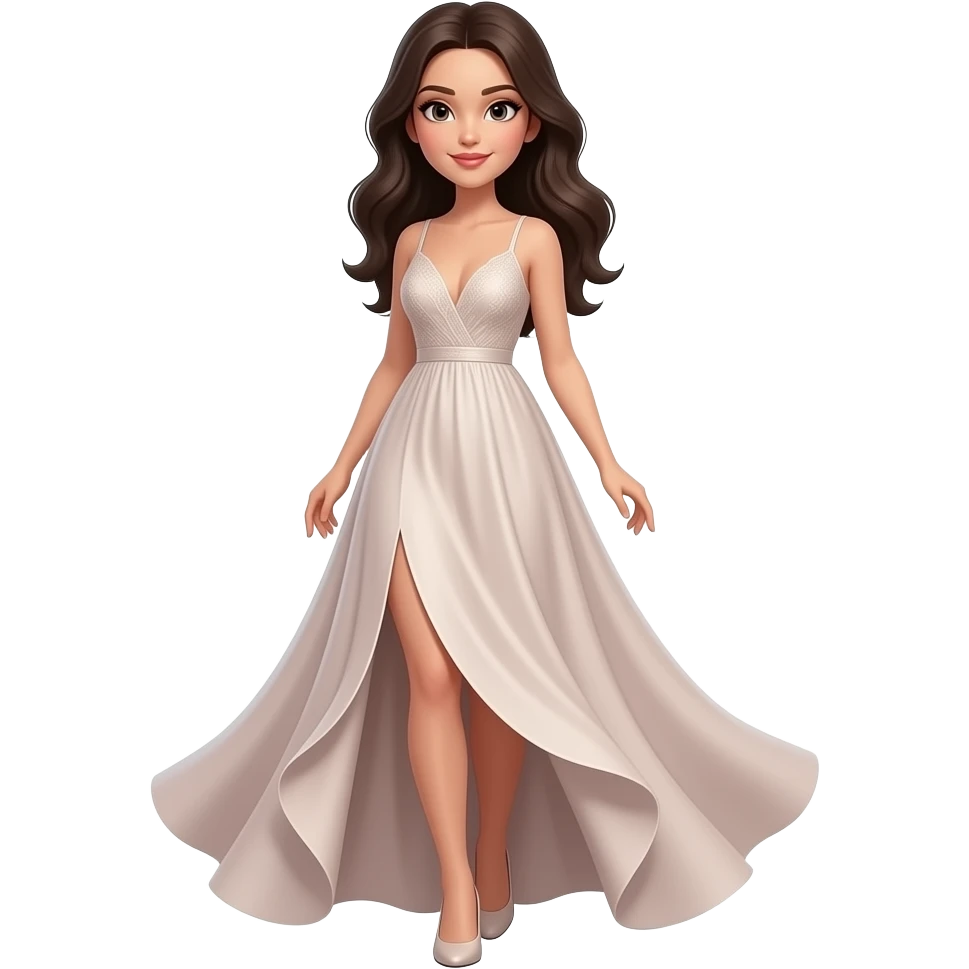 Sexy girl wearing maxim dress emoji