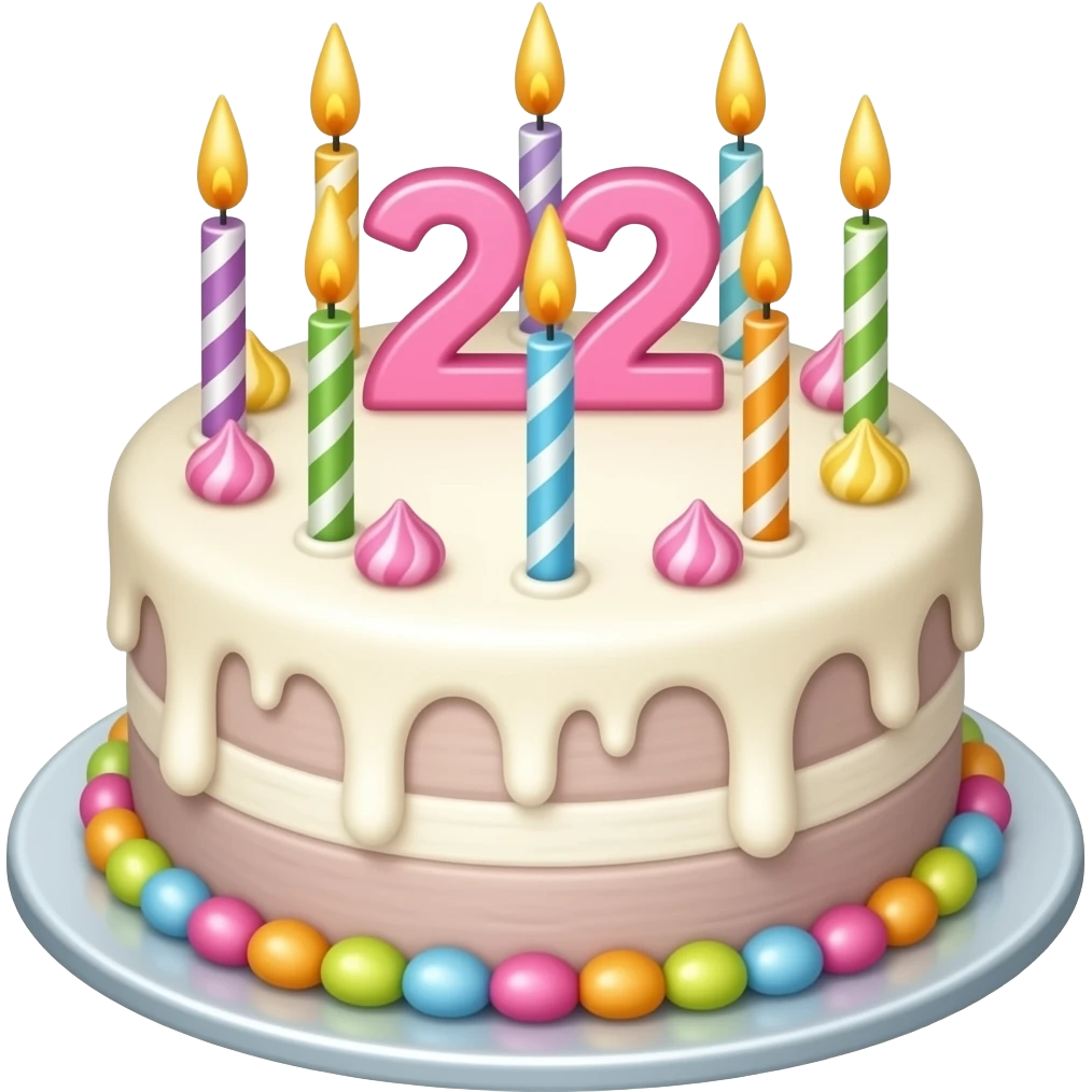 Un gâteau de 18 ans emoji