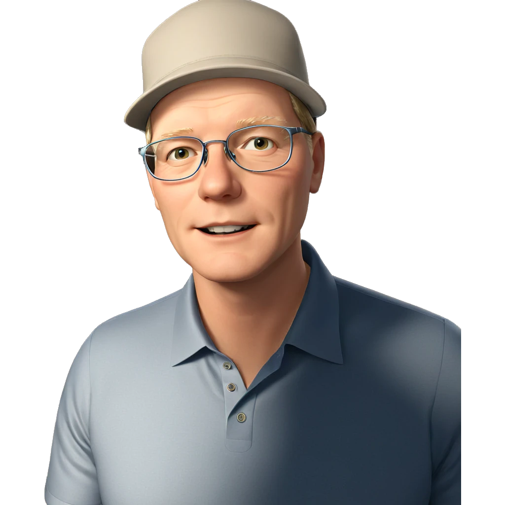 smiling boy with glasses indoors emoji