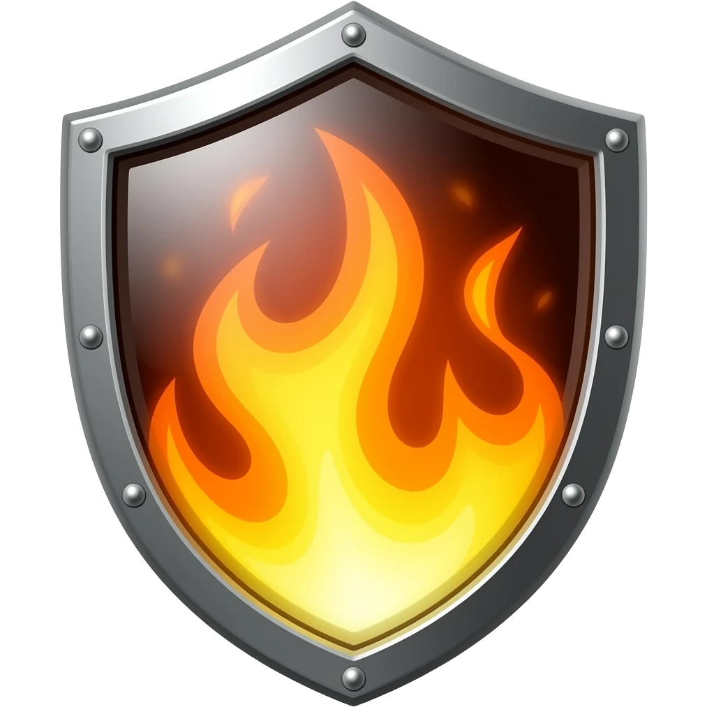 Magic Flame Shield emoji