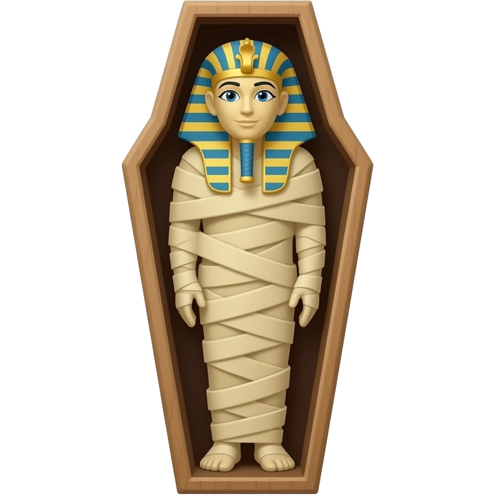Egyptian mummy's coffin emoji