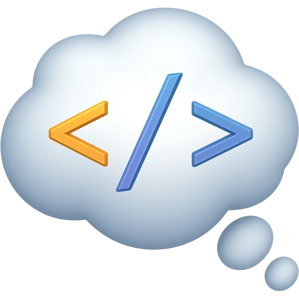 💭, в контексте вайбкодинга emoji